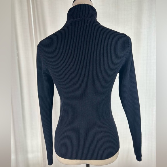 Ralph Lauren Navy Women's Turtleneck Sweater - Picture 4 of 9